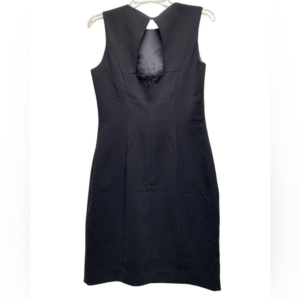 H&M Black Sleeveless Mini Dress with Beaded Neckline Accent - Picture 3 of 9